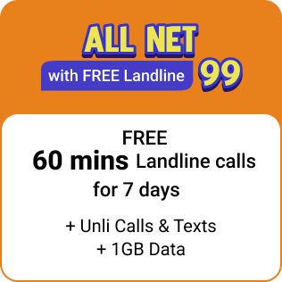 ALLNET w/ FREE Landline 99